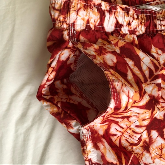 Hawaiian print swim trunks sz XL - Picture 3 of 5